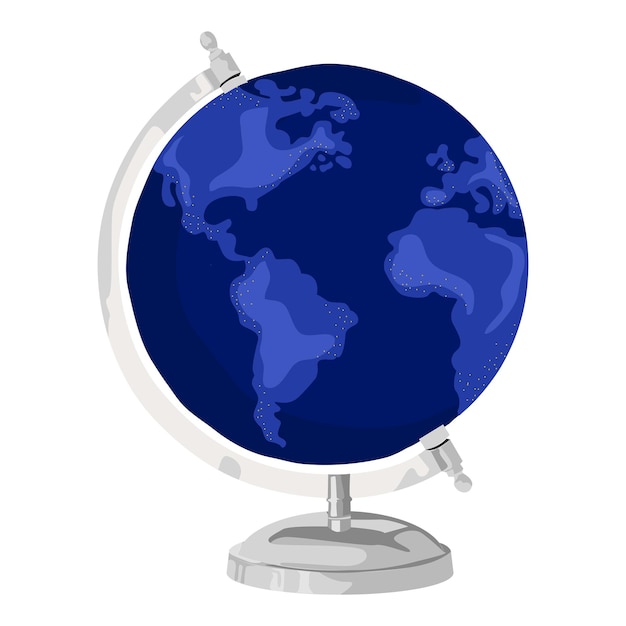 Erdglobe png ästhetische Illustration durchsichtiger Hintergrund