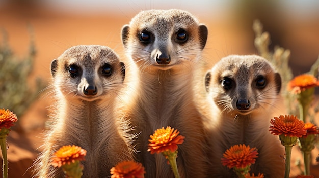 Erdmännchen in der Kalahari