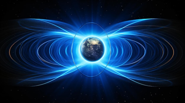 Erdmagnetfeld Magnetosphärenmagnetische Linien