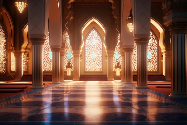 Erfassen Sie die Schönheit der geschmückten Moscheearchitektur 00019 01