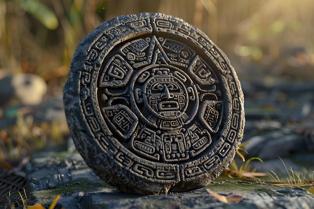 Foto erfassen sie die spirituelle bedeutung des aztekischen ca generative ai