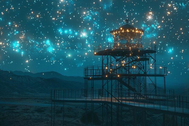 Erforschen Sie das Celestial Echo Observatory, wo die T-Generative ai