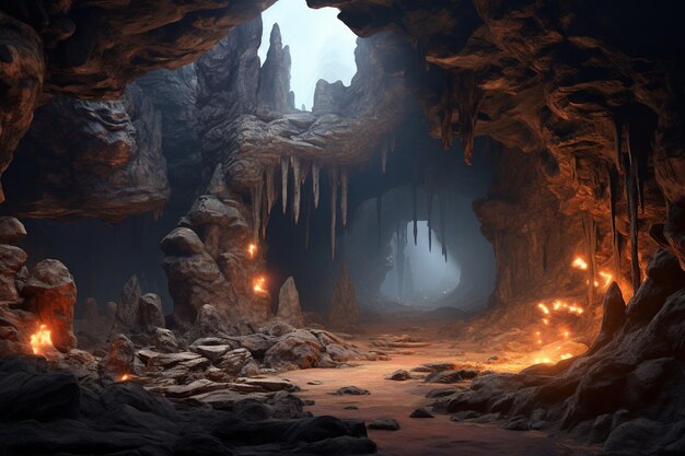 Erforschung unterirdischer Höhlen enthüllt atemberaubende Generative ai