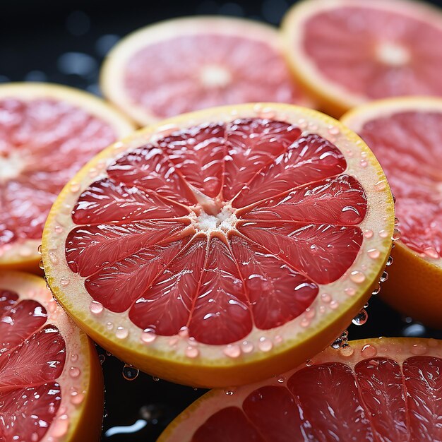 Erforschung von Fruchtdetails Eine detaillierte Studie über Grapefruit