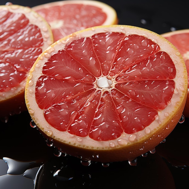 Erforschung von Fruchtdetails Eine detaillierte Studie über Grapefruit