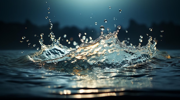 Erfreuen Sie sich am Zusammenspiel von Licht und Wasser als Regen