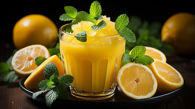 Erfrischende Schlückchen Orangensaft