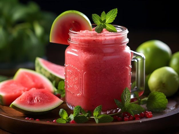 erfrischender Wassermelonen-SmoothieGenerative KI