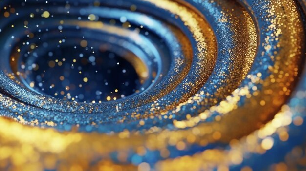 Ergänzt durch funkelnden Goldglitter, generative KI