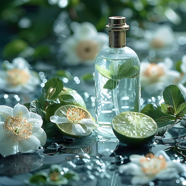 Erhöhen Sie Ihre Sinne fesselndes Parfüm Pastell Eleganz und Luxus Blumen Schönheit in jeder Flasche