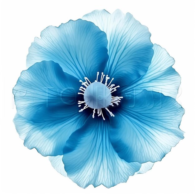 Erhöhte blaue Blume