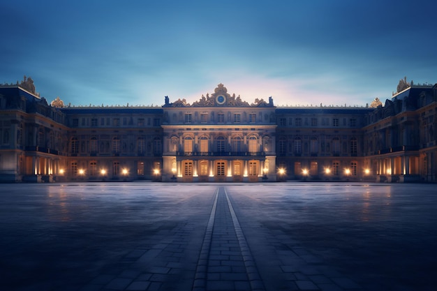 Erkunden Sie das opulente französische Schloss Versailles und seine lebendigen, farbenprächtigen Gärten