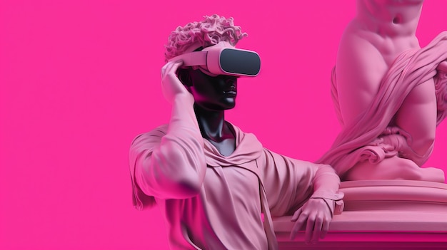 Erkunden Sie die Metaverse-Welt in einem VR-Headset