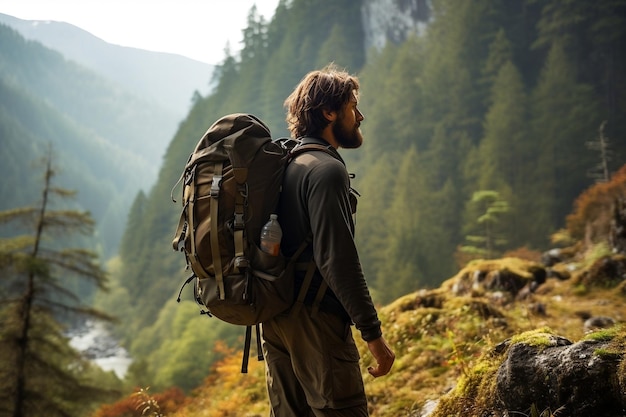 Erkundung der Schönheit der Natur beim Trekking mit generativer KI