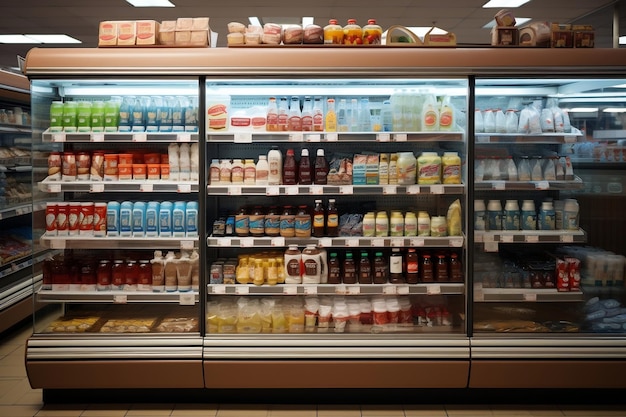 Erkundung der Supermarkt39s Cold Section Variety AI