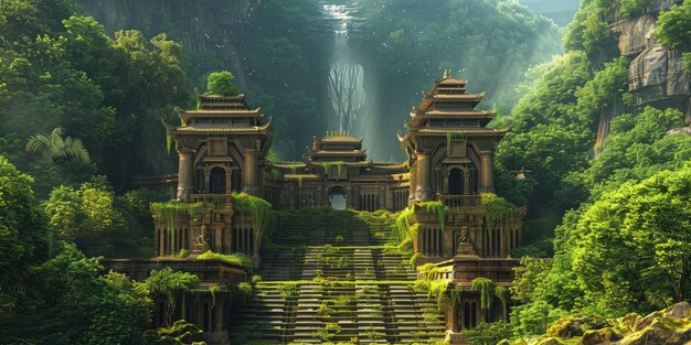 Erkundung des rätselhaften Tempelkomplexes im Herzen des Dschungels