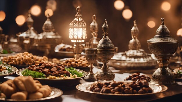 Foto erleben sie die wahre bedeutung des ramadan kareem 2024 durch die linse eines echten iftar-treffens