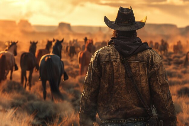 Erleben Sie die Widerstandsfähigkeit eines erfahrenen Cowboys, seine generative Ai.