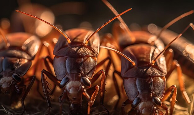 Erleben Sie Insekten hautnah in einem faszinierenden Makrofotografie-Selfie, das mit generativen KI-Tools erstellt wird