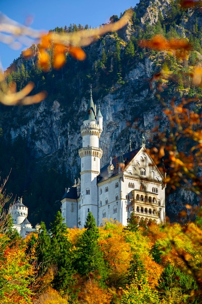 Ermany baviera famoso sitio histórico castillo de neuschwanstein