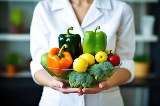 Ernährungsberaterin an ihrem Arbeitsplatz AI Generated