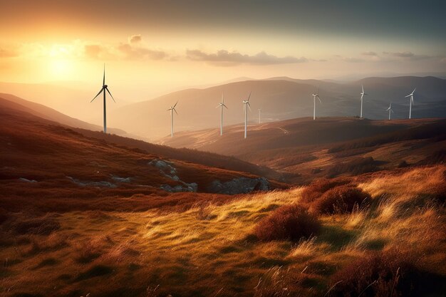 Erneuerbare Energien mit Windkraftanlagen