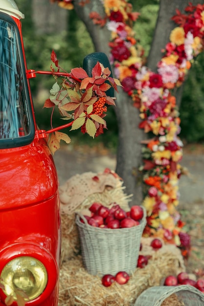 Erntedankfest, Herbstdekor, Herbsthochzeitsdekoration, Vintage-Stil