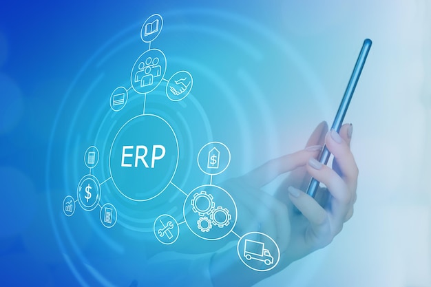 ERP-Software für die UnternehmensführungDigitale Online-Anwendungserstellung zur Steuerung der Unternehmensdatenbank und Planung des Ressourcenverkaufs