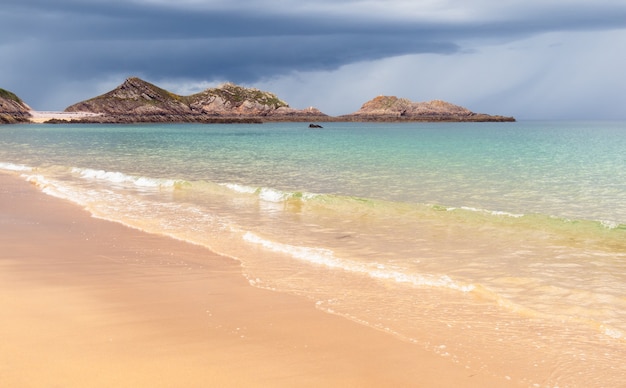 Erquy-Kap und der Strand in der Bretagne, Frankreich