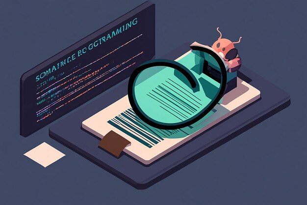 Error de escaneo de ampliación isométrica plana 3D en el código de programación