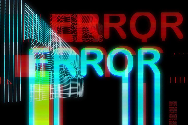 Foto error de pantalla de tv antigua. diseño abstracto de ruido de píxeles digitales. error de foto. el error de la señal de tv.