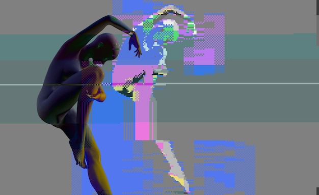 Error de pantalla de TV antigua Diseño abstracto de ruido de píxeles digitales Fallo fotográfico Arte de 8 bits