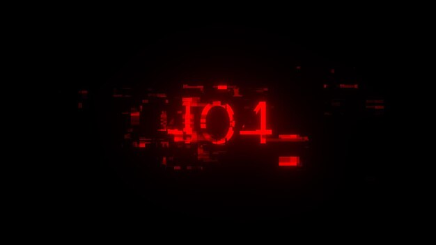 Error de renderización 3D 404 texto con efectos de pantalla de fallas tecnológicas