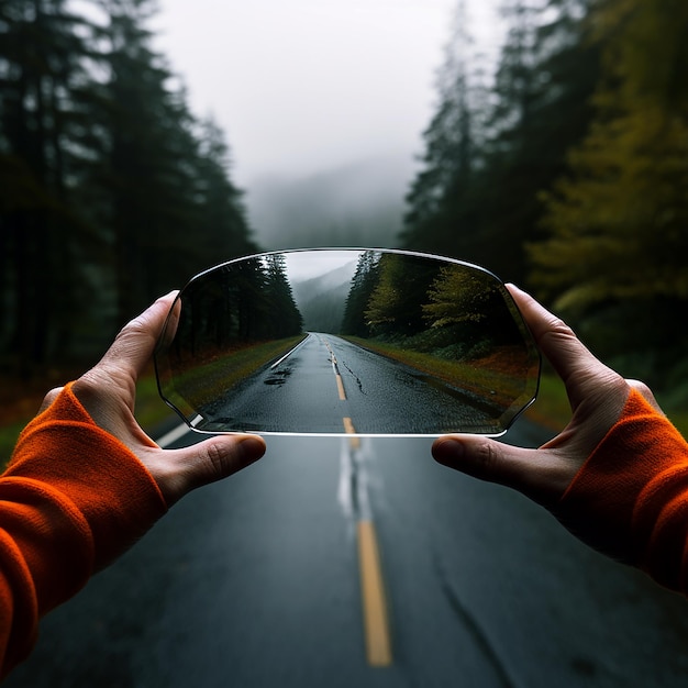 Foto ersatz der windschutzscheibe eines autos