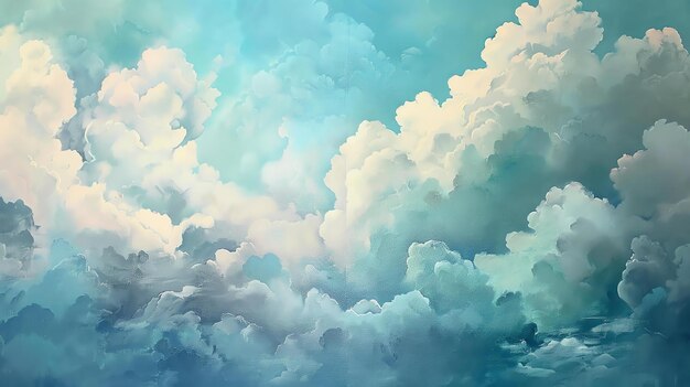 Foto erstaunlicher blauer himmel und weiße wolken der himmel ist in verschiedenen blautönen bemalt die wolken sind flauschig und sehen aus wie baumwolle