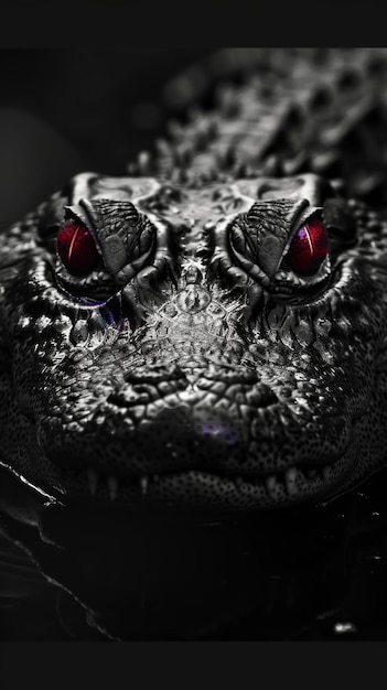 Foto erstaunlicher cooler alligator-krokodil-charakter-wallpaper mit hd-hintergrund