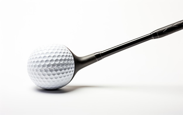 Erstaunlicher Golfball-Retriever auf weißem Hintergrund