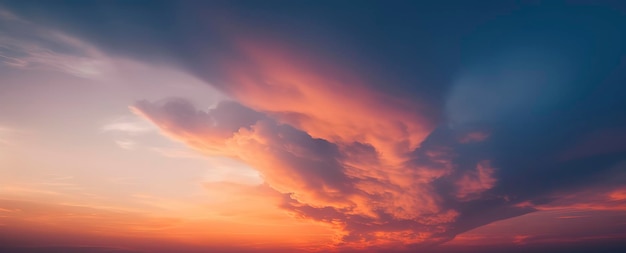 Erstaunlicher Sonnenuntergangshimmel mit dramatischen Wolken, eingefangen in atemberaubender Fotografie