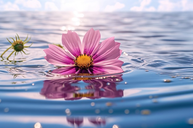 Foto erstaunliches und elegantes bild einer von ki generierten blume