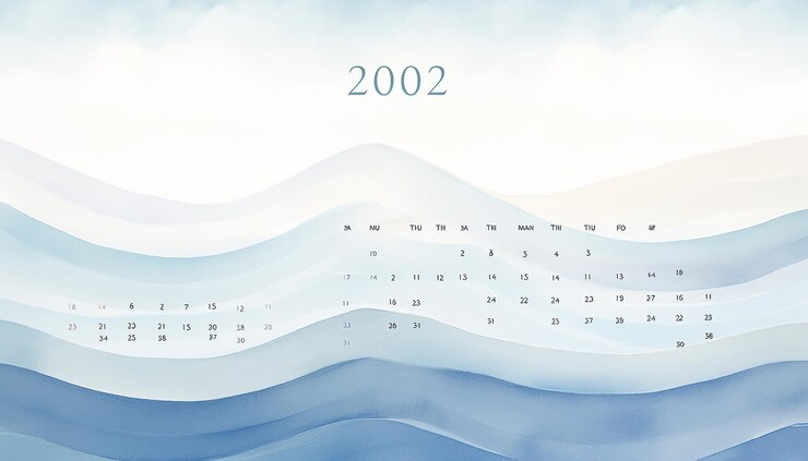 Foto erstellen sie einen visuell atemberaubenden kalender für 2024