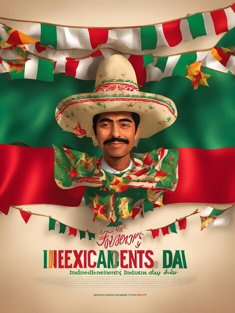 Erstellen Sie mit der vom „Independents Day“ generierten KI einen lebendigen Hintergrund für den mexikanischen Unabhängigkeitstag