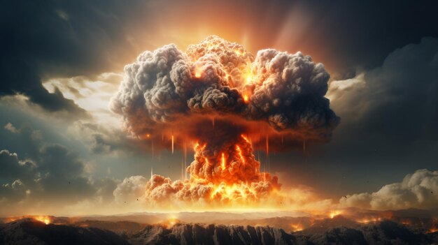 Erupção Explosão de bomba nuclear Cogumelo