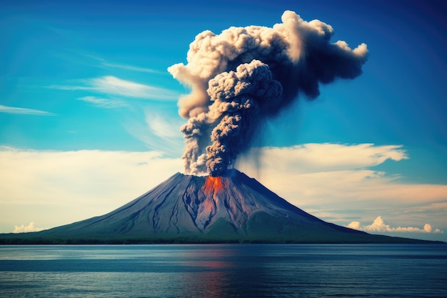 Erupción del volcán Krakatoa