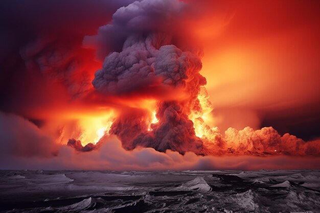 Erupción volcánica en Islandia