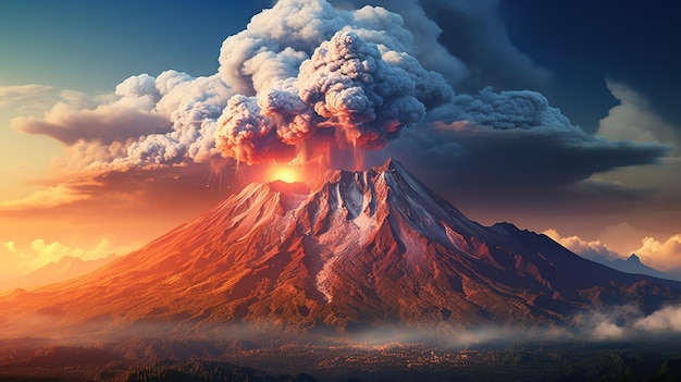 las erupciones volcánicas