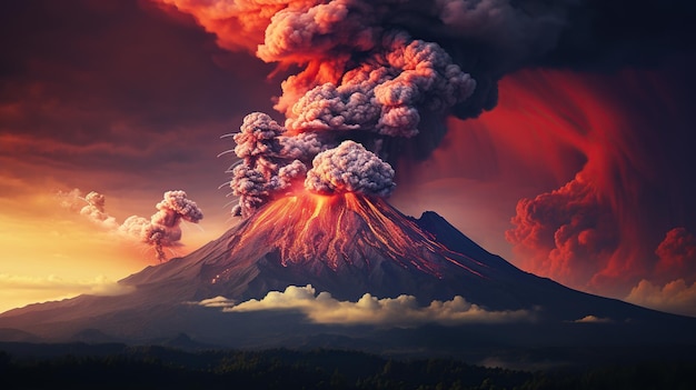 las erupciones volcánicas