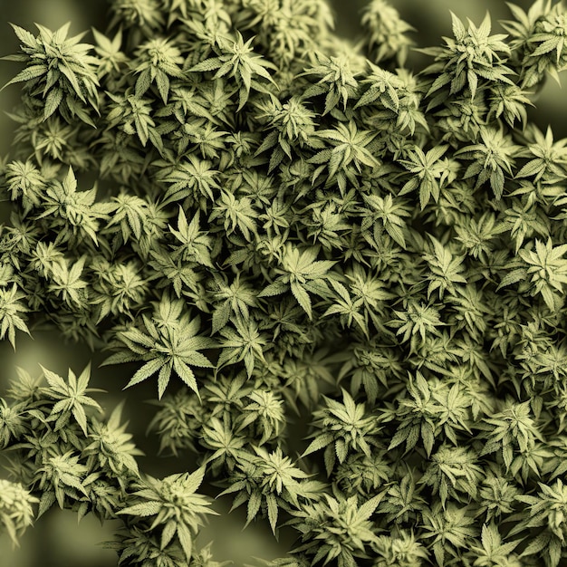 Foto erva daninha, visão de close-up de cannabis