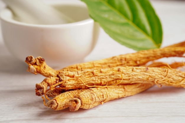 Erva vegetal seca de ginseng Comida saudável comida de exportação famosa no país da Coreia