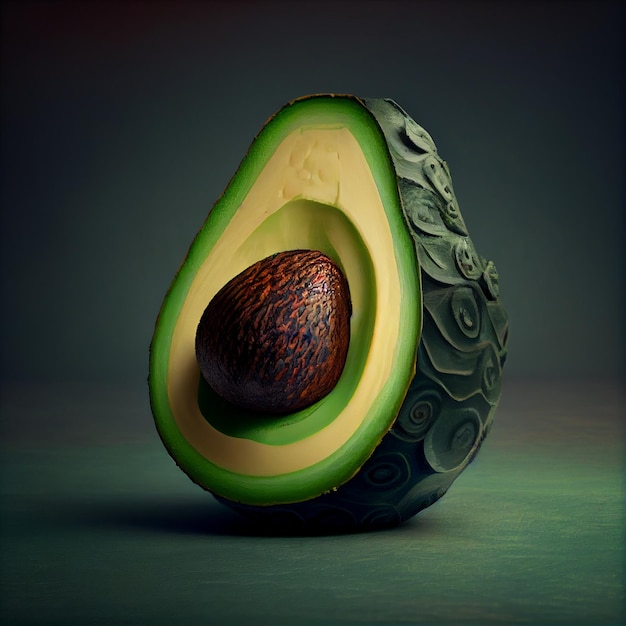 Erzeugte AI für reife grüne Avocado