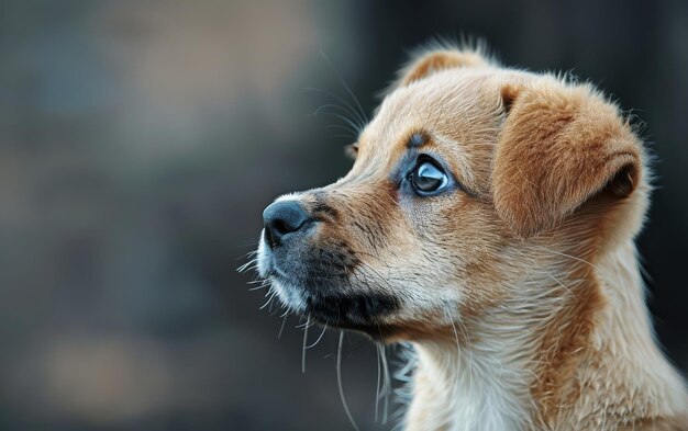 Es un cachorro triste.